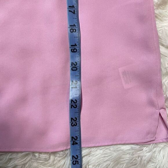 J Crew Shirt Womens Size 6 Purple Lilac Ruffle Flutter Sleeveless Top Vneck - Picture 5 of 7